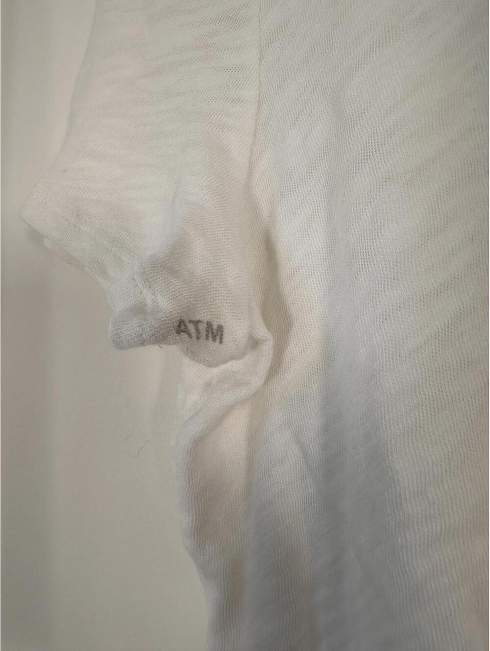 ATM Slub Jersey Schoolboy Crewneck Tee Size L Capsule Minimalist T Shirt - Picture 4 of 11